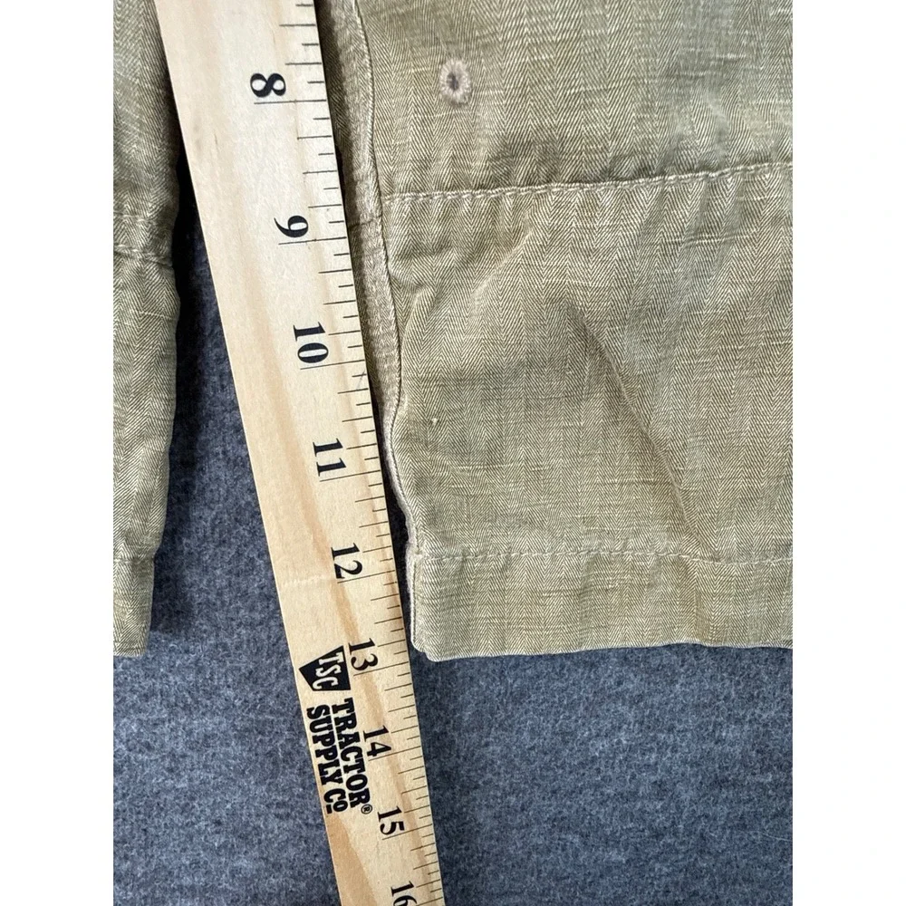 Tommy Bahama Mens 36 Linen‎ Silk Bermuda Shorts Tan Relaxed Summer Beach Bar EUC